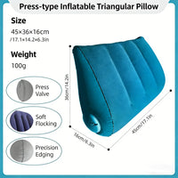 Inflatable Travel Pillow for Neck, Back, and Leg Support