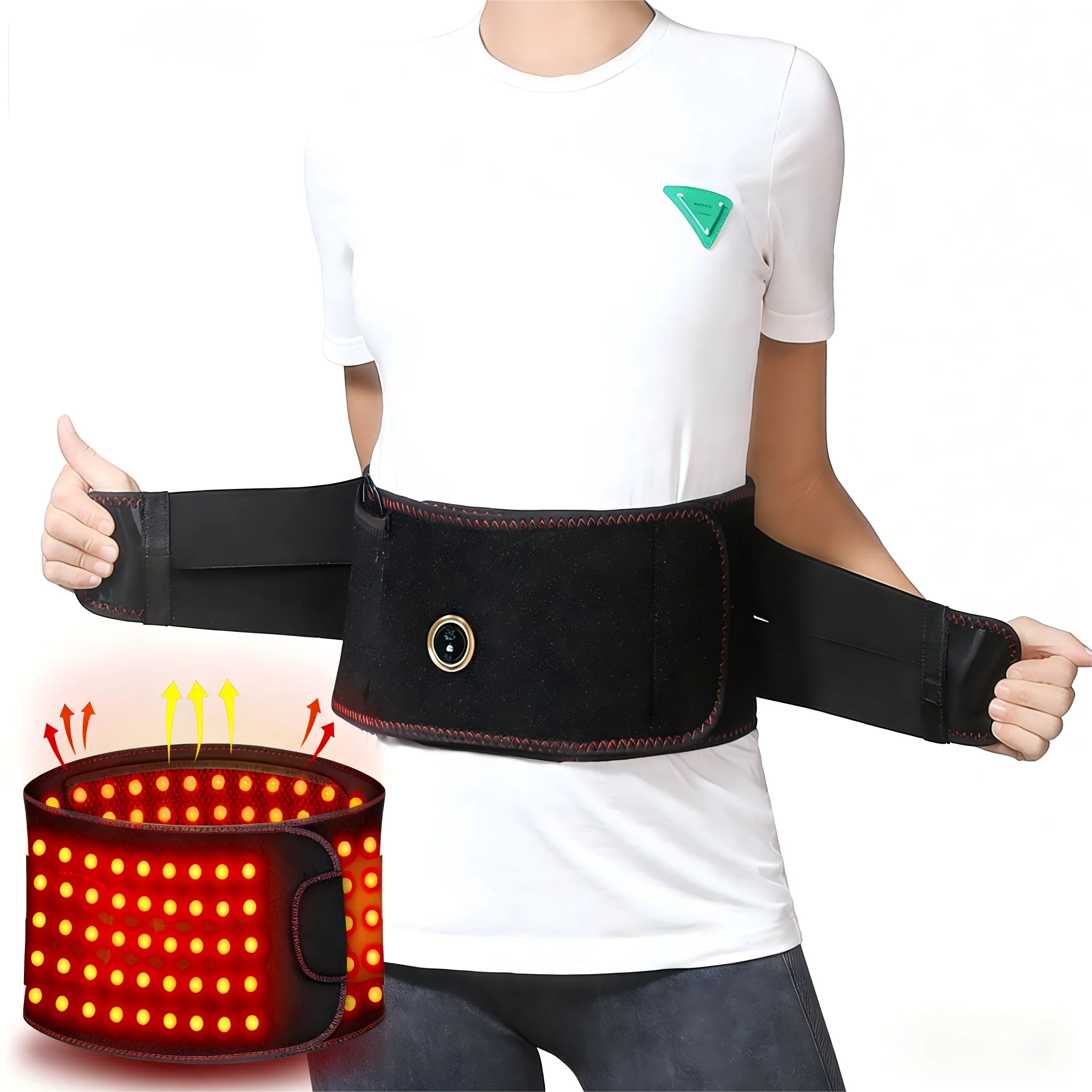 Red Light Therapy Waist Heating Belt for Lumbar Relief - 1