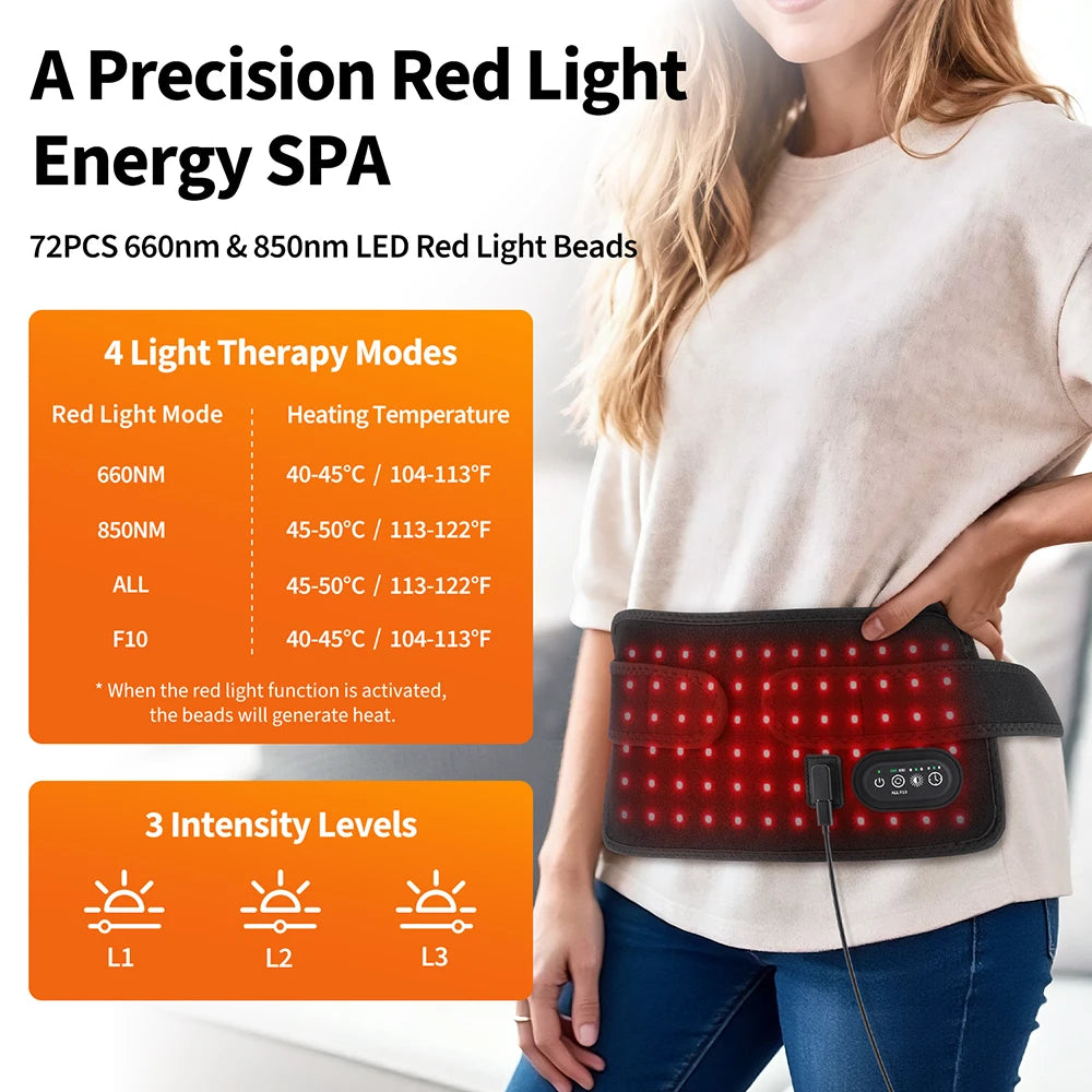 Portable Red and Infrared Light Therapy Wrap for Pain Relief - 9
