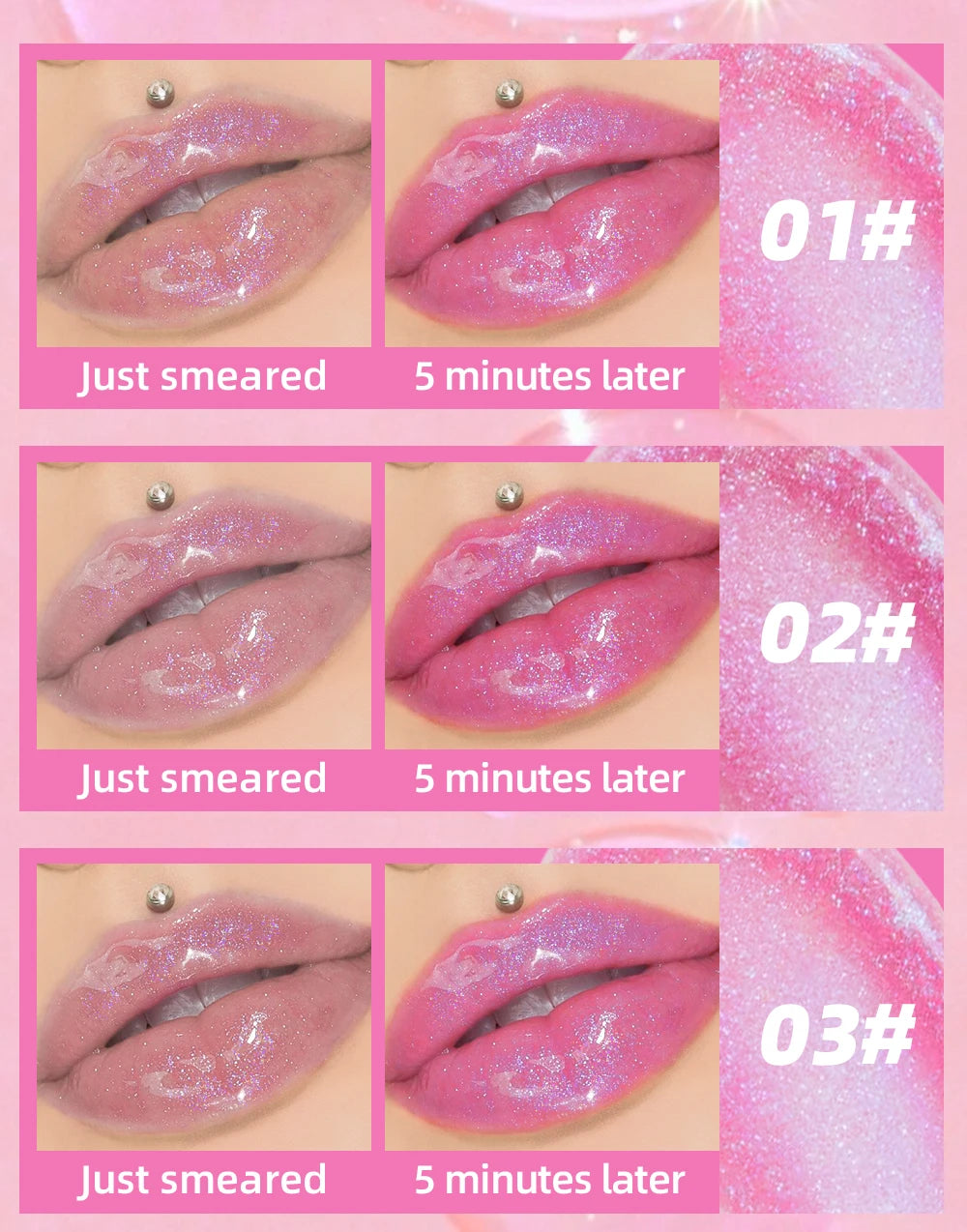 Color-Changing Hydrating Lip Oil Gloss - 18