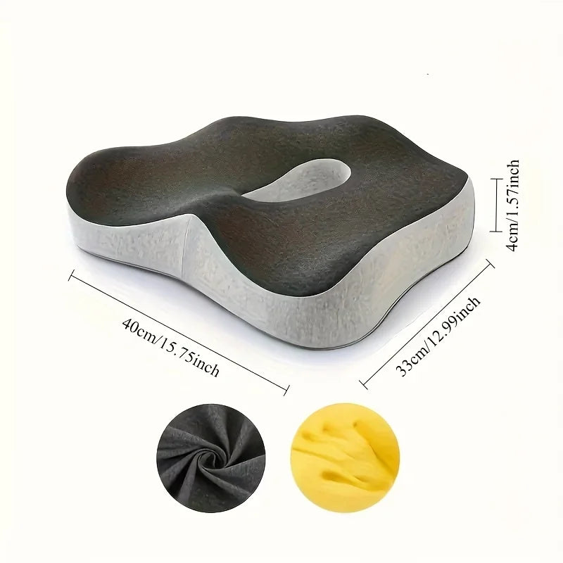 Ergonomic Memory Foam Seat Cushion for Office and Car - 4