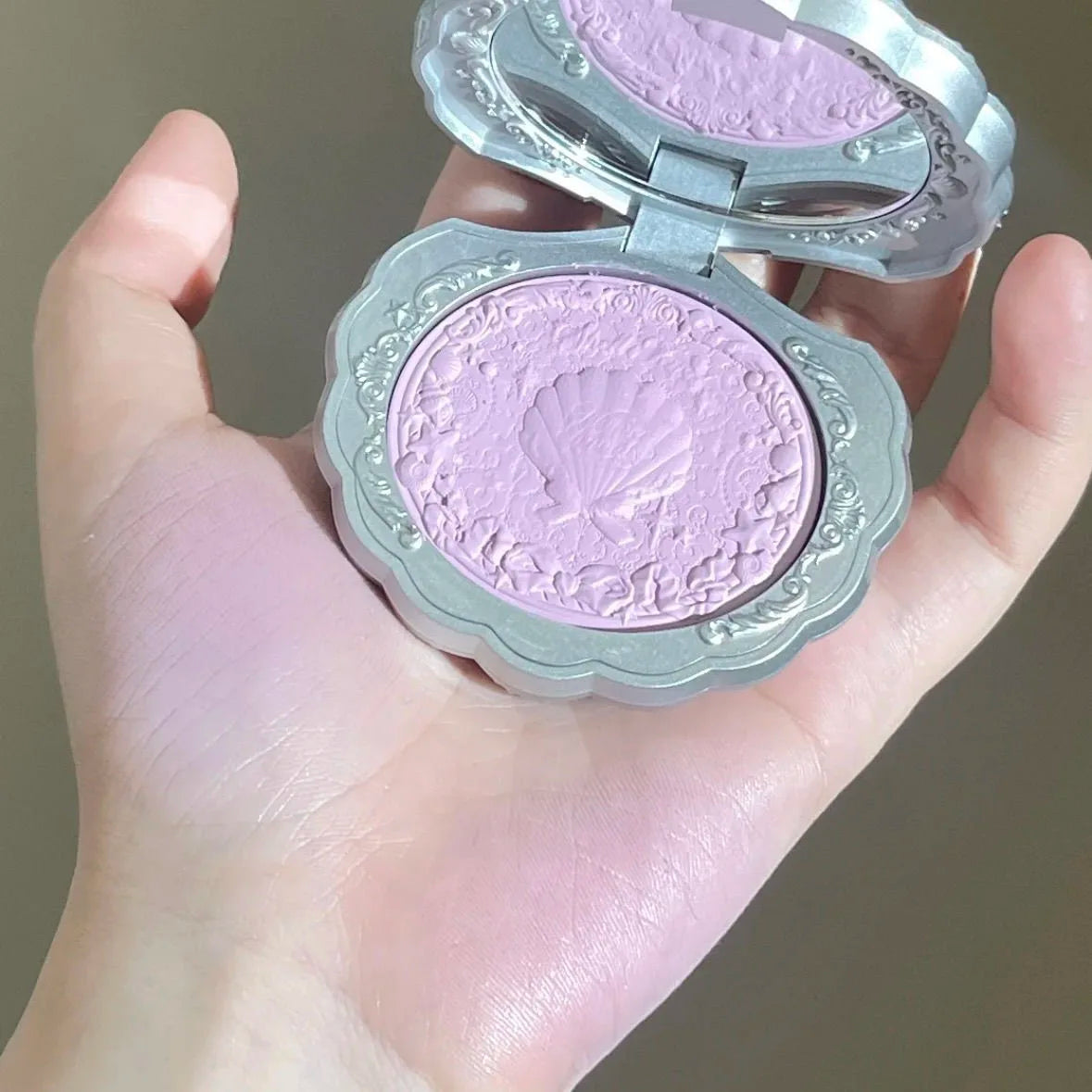 Matte Finish Shell Compact Blusher Palette - 29