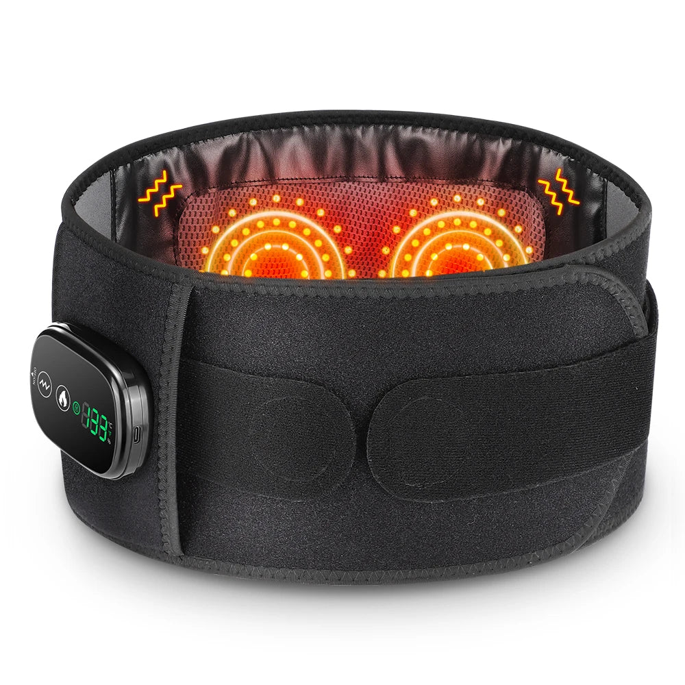 Heated Lumbar Massage Belt for Back Pain Relief - 34