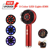 Electric Scalp Massage Comb with Red Light & Liquid Applicator
