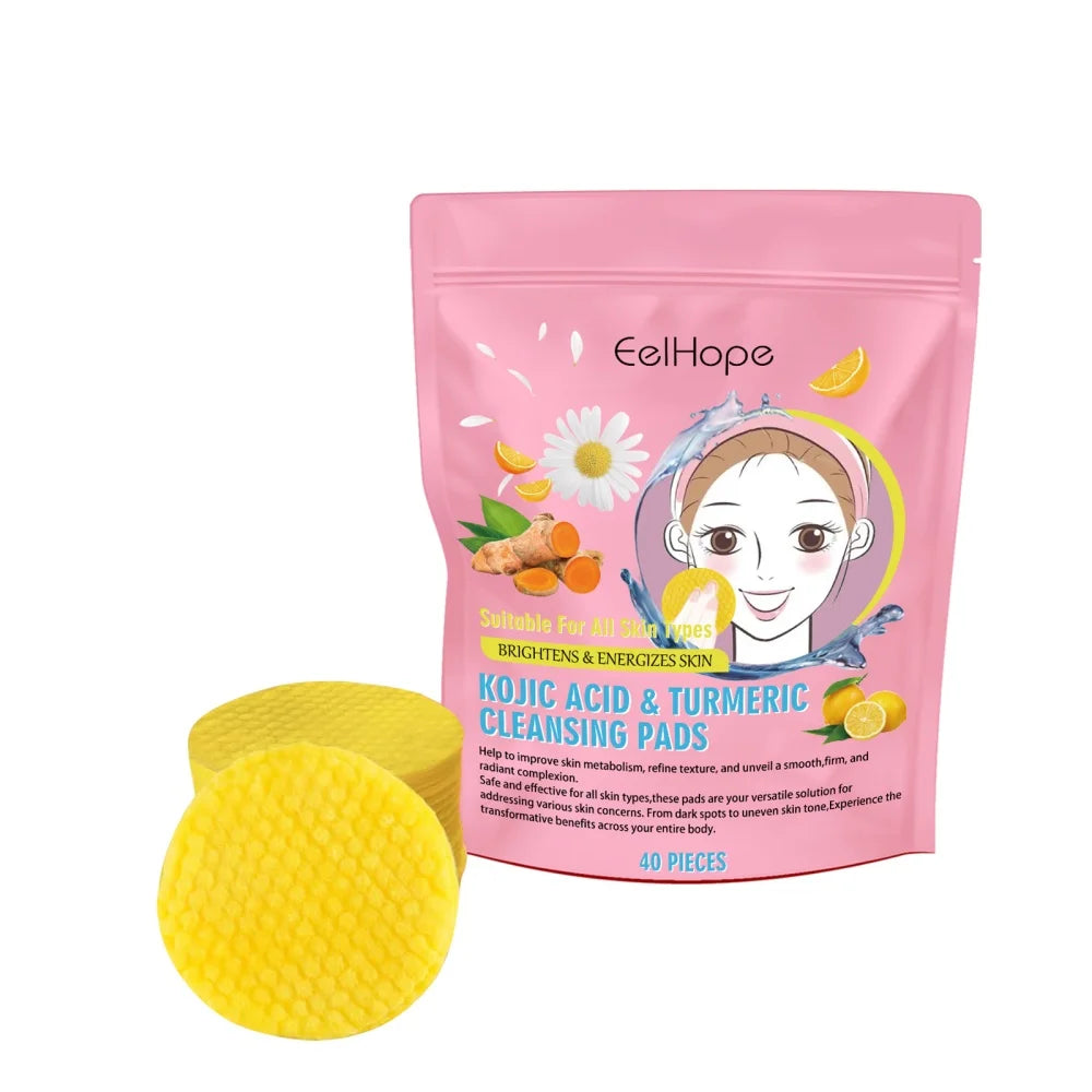 Turmeric Kojic Acid Brightening Facial Cleansing Pads - 15