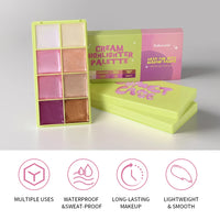 All-in-One Cream Blush and Highlighter Palette Set