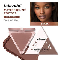 Matte Bronzer Powder for Face Contouring and Shading