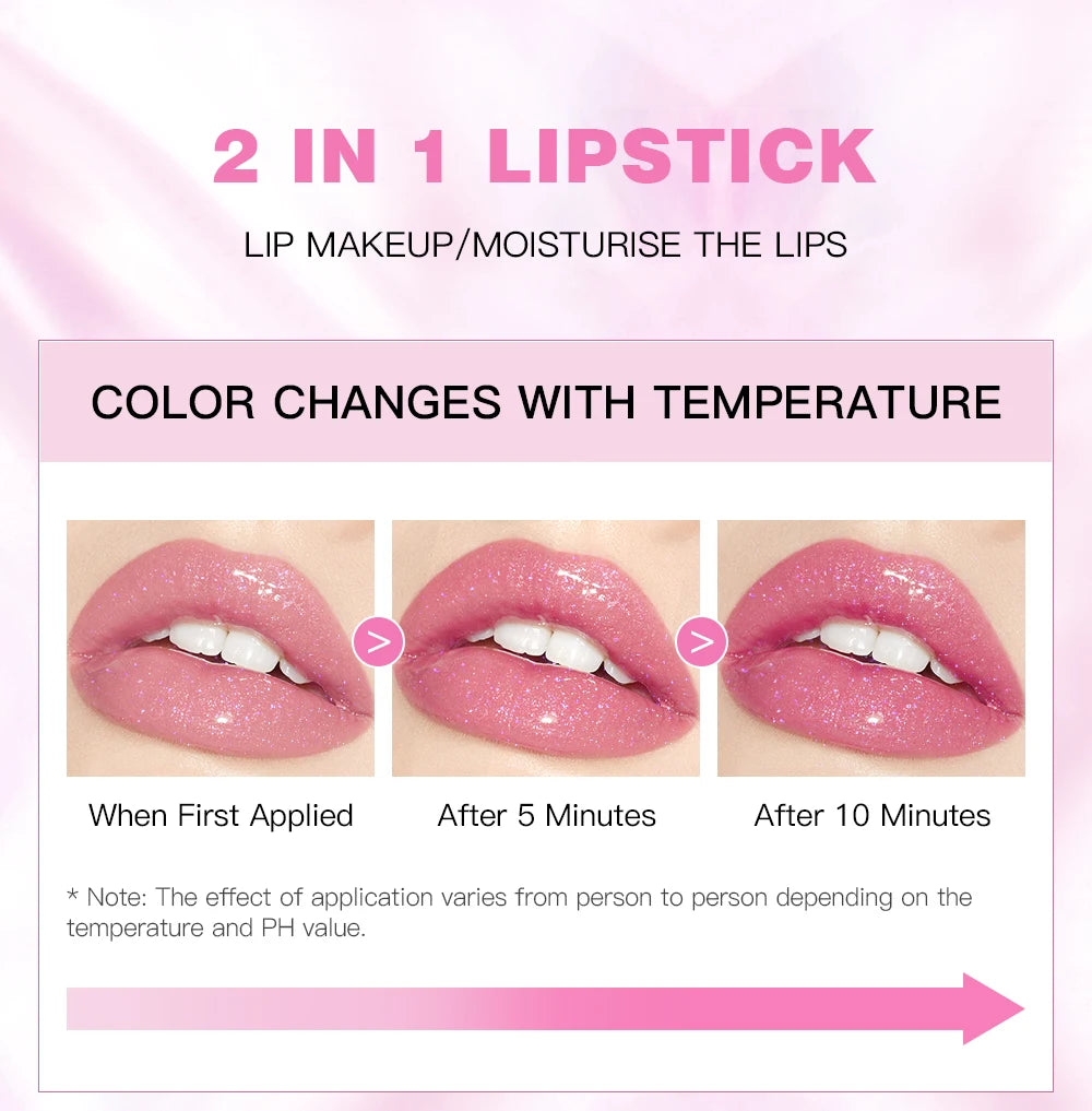 Color-Changing Glitter Jelly Lip Balm - 8