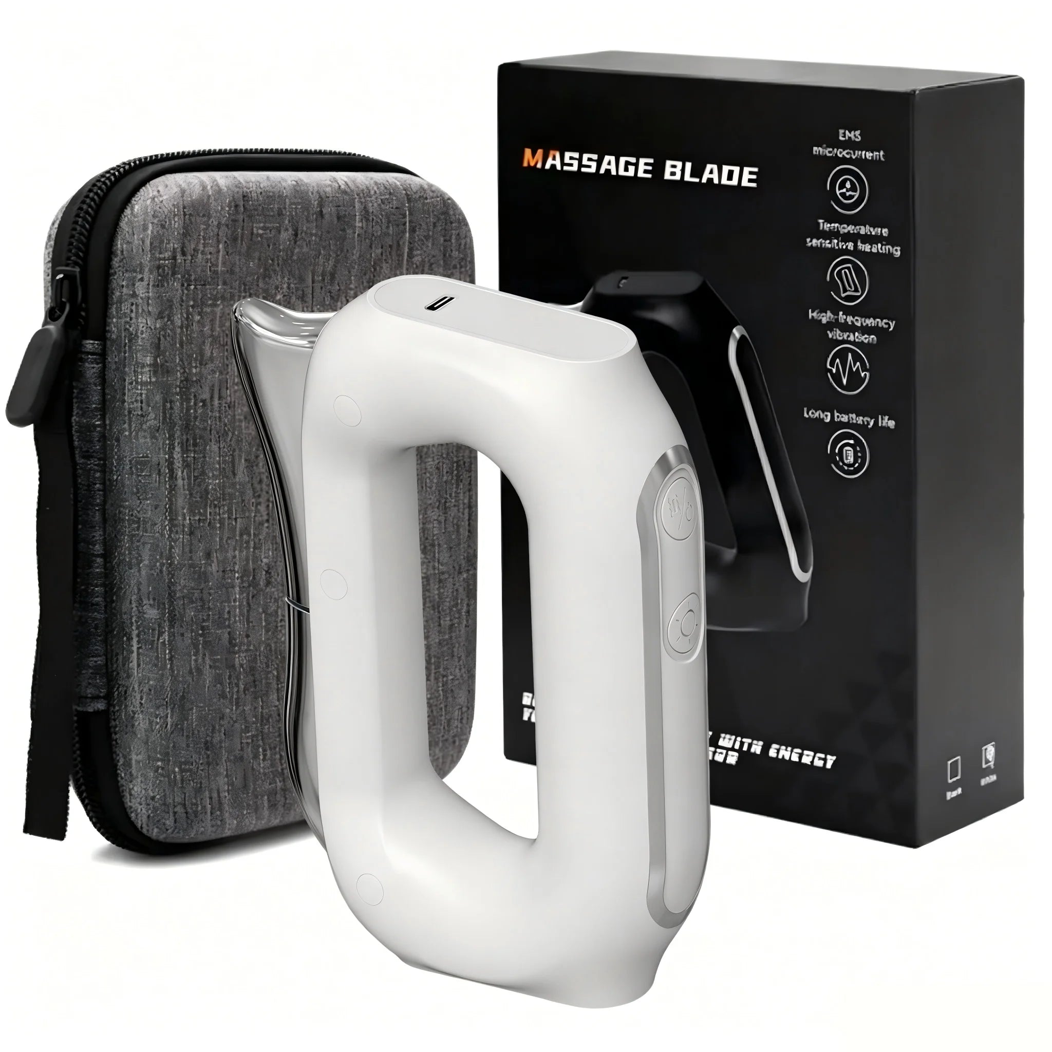 Electric EMS Vibration Muscle Recovery Massage Blade - 17