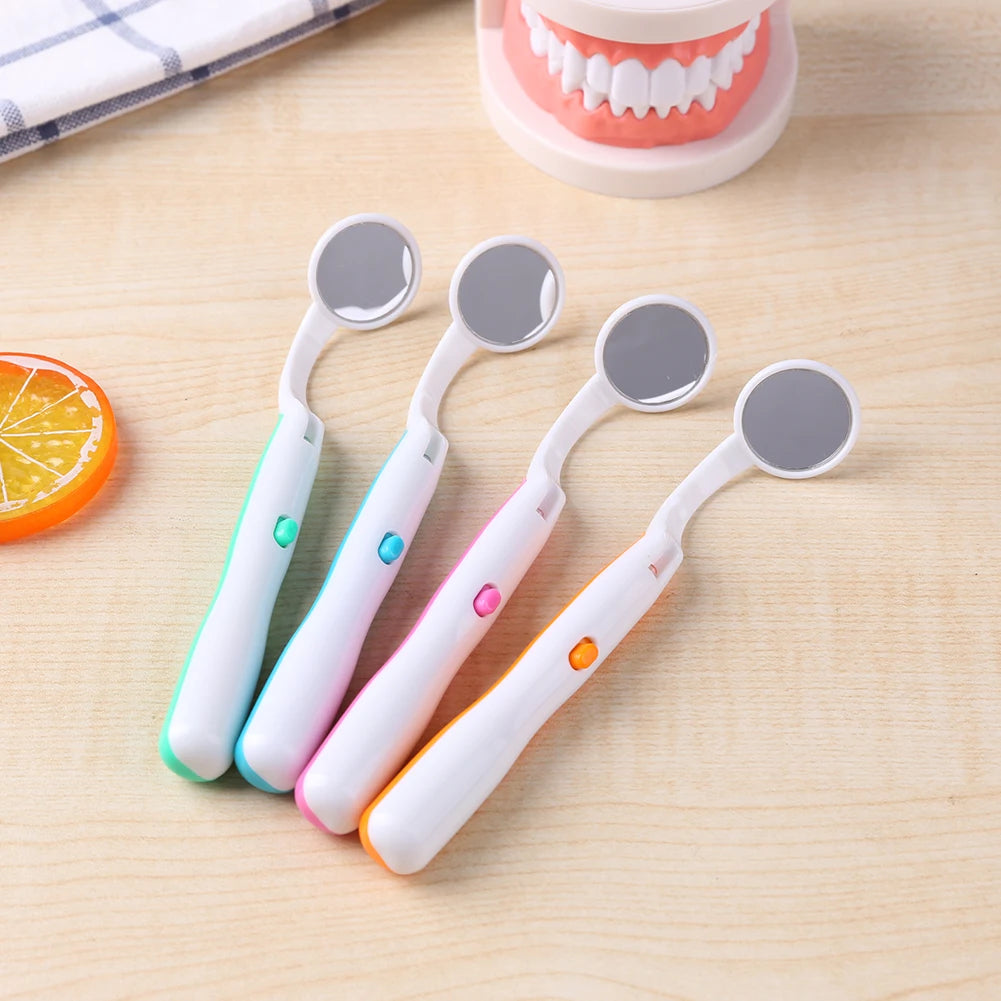 LED Illuminated Oral Dental Inspection Mirror for Teeth Cleaning - 5