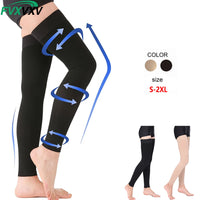Thigh-High 20-30mmHg Compression Stockings for Leg Support
