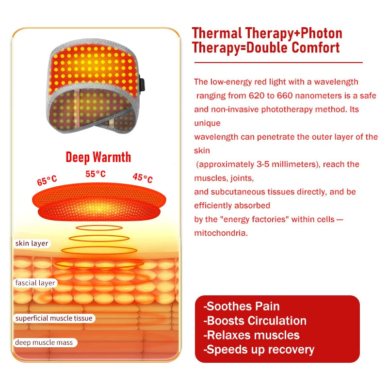 Red Light Therapy Headband for Tension and Relaxation - 3