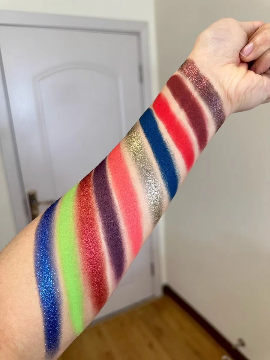 10-Color Waterproof Shimmer Eyeshadow Palette - 16