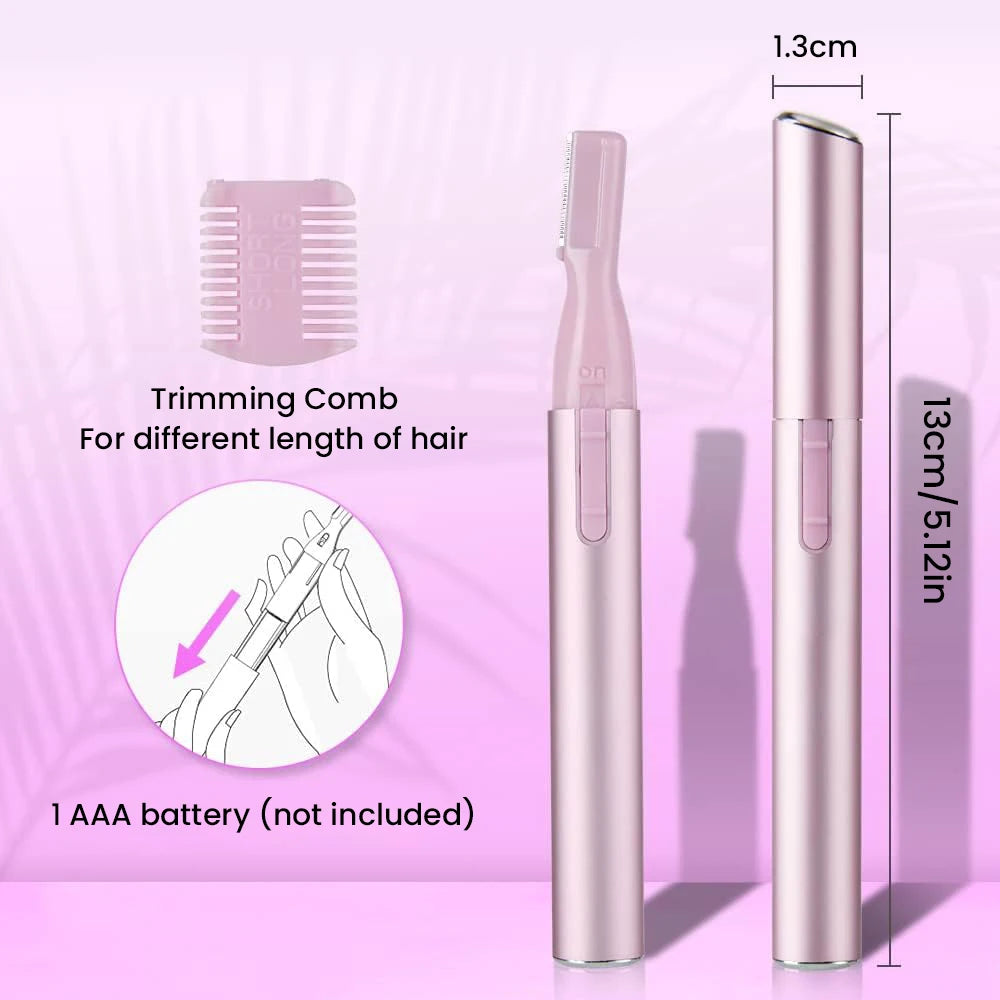 Portable Electric Eyebrow and Facial Hair Precision Trimmer - 6