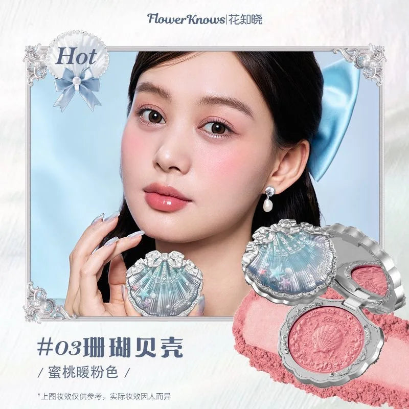 Embossed Long-Lasting Powder Blush for Silky Smooth Skin - 43