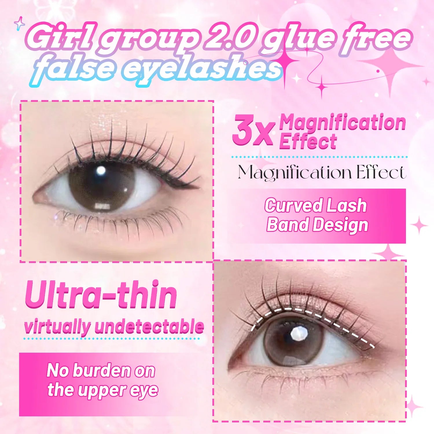 Self-Adhesive Cluster False Eyelashes for Quick Daily Application - 5