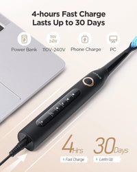 Sonic Rechargeable Electric Toothbrush for Whitening and Gum Health