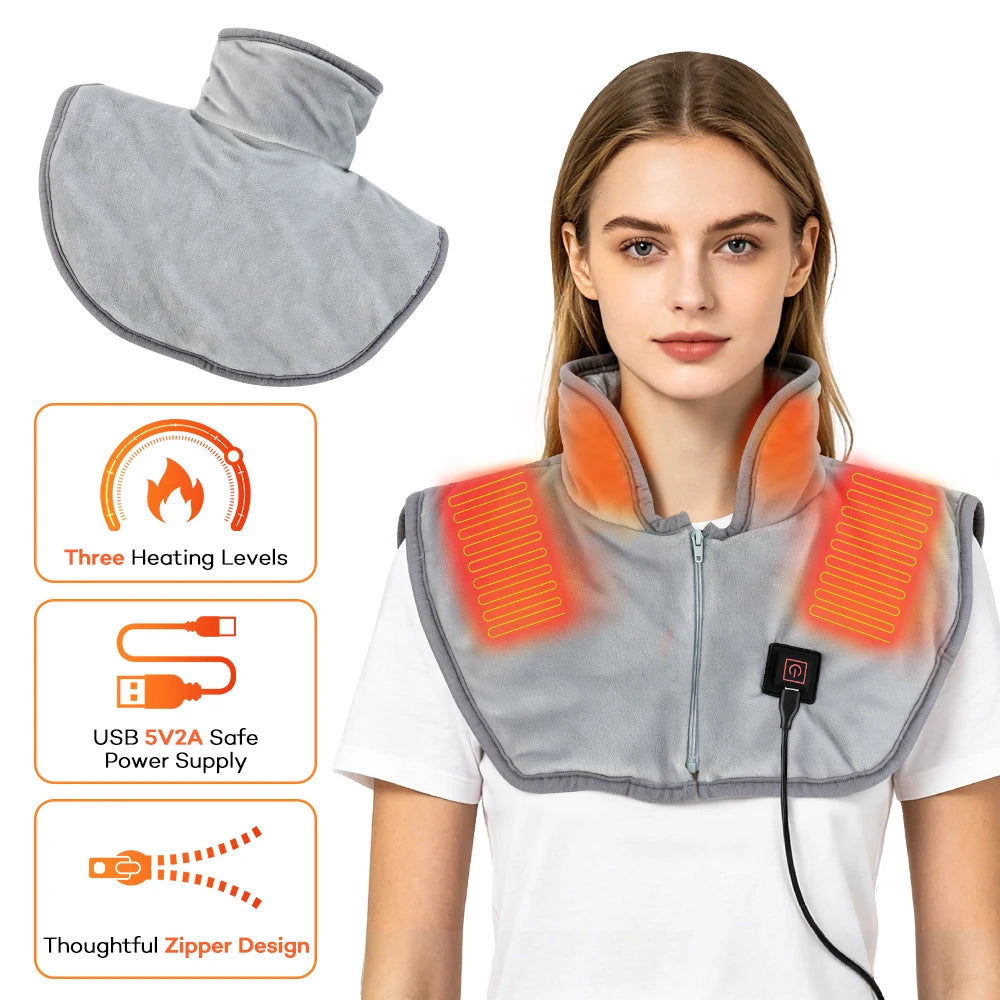 Electric Heated Shoulder and Neck Relief Shawl - 8