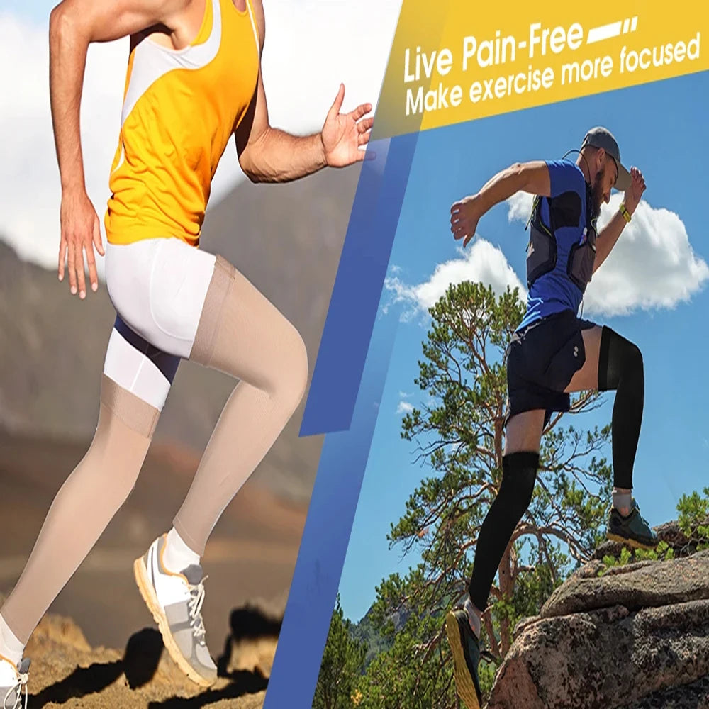 Thigh-High 20-30mmHg Compression Stockings for Leg Support - 6