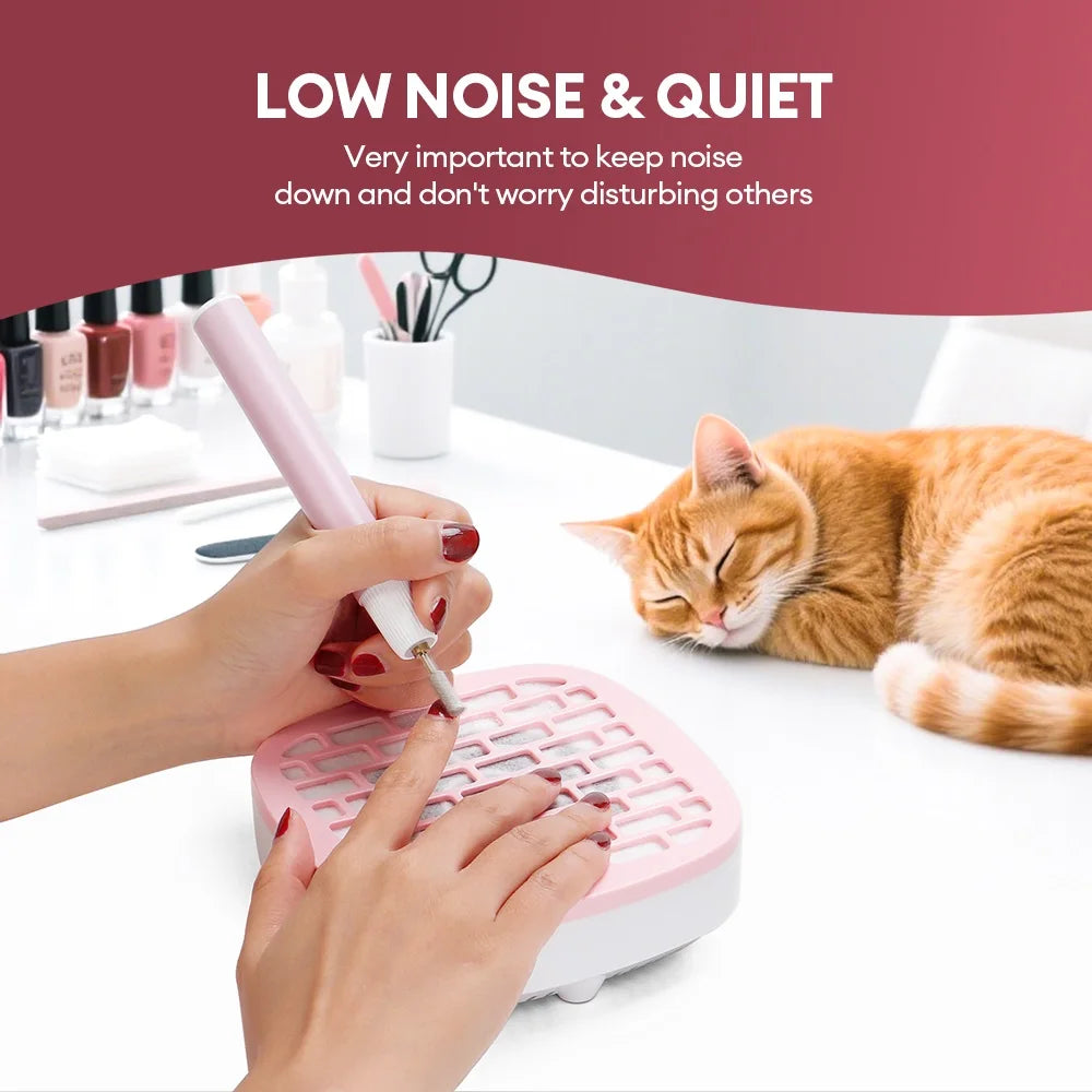 Portable USB Mini Nail Dust Collector Vacuum - 20
