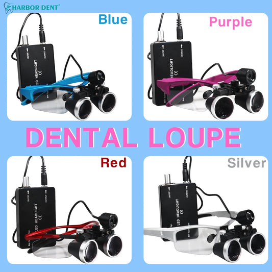 Professional Surgical Dental Loupes with LED Headlight