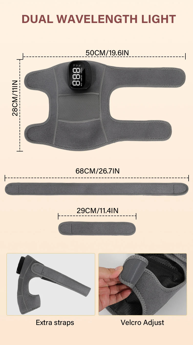 3-in-1 Cordless Vibration Knee Massager for Joint Pain Relief - 13