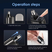 Portable Rechargeable Electric Nose & Ear Hair Trimmer