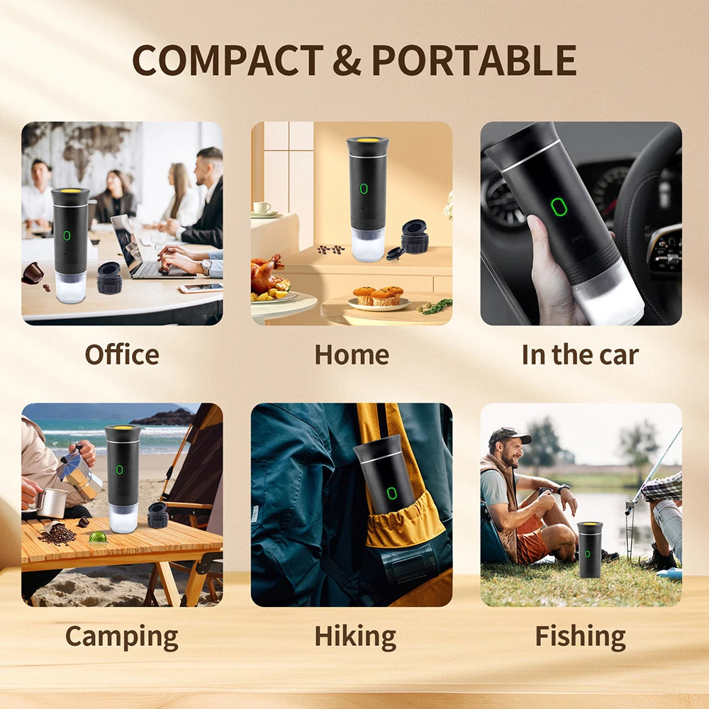 Portable 3-in-1 Wireless Espresso Coffee Maker - 19