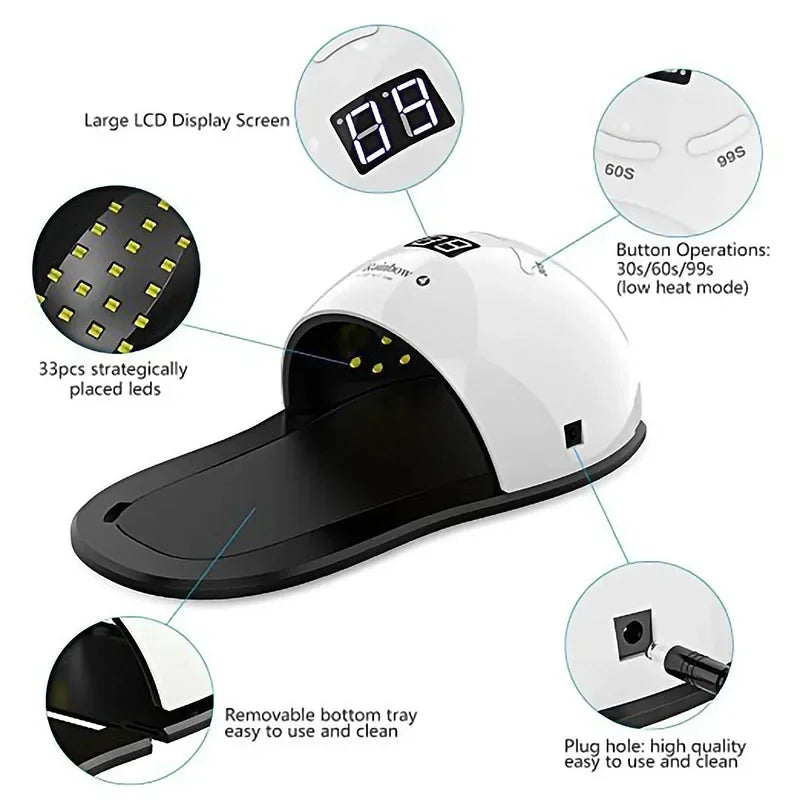 Professional 48W LED UV Nail Dryer for Gel Polish - 4
