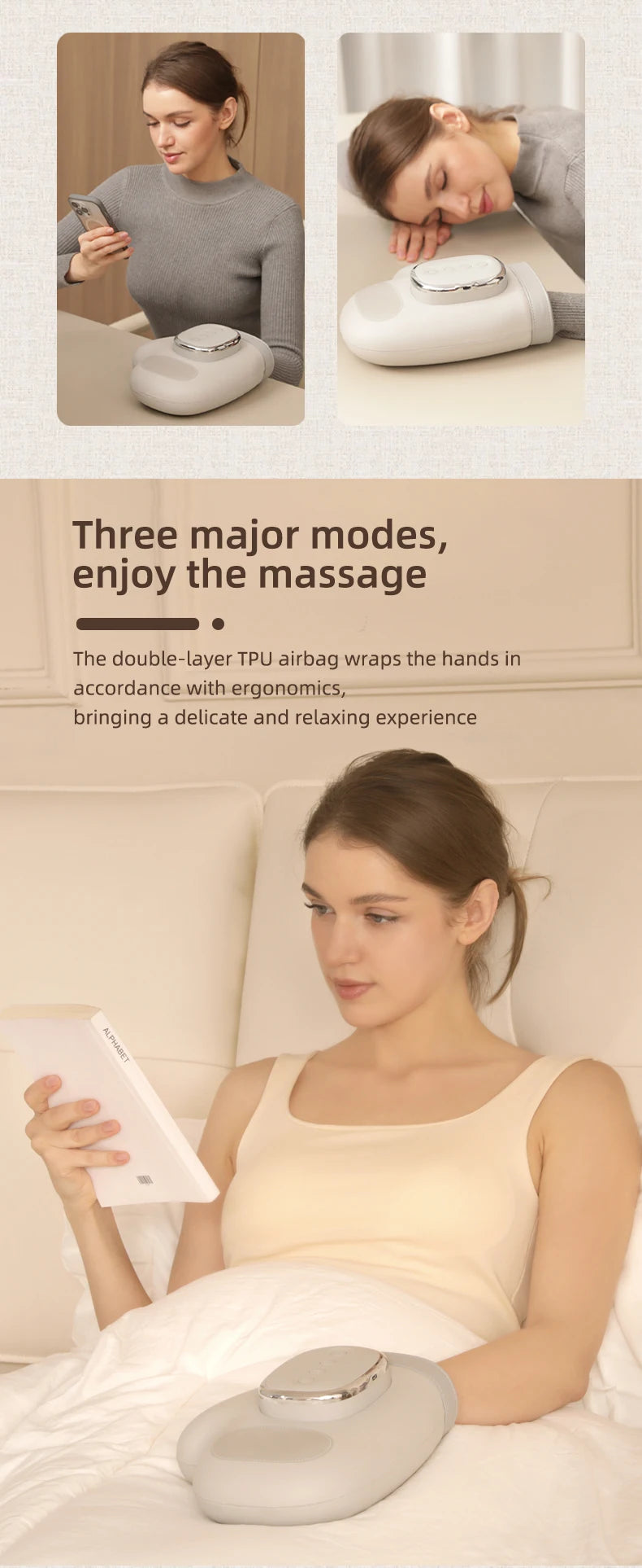Electric Hand Massager with Heat and Compression - 13