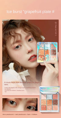 9-Color Waterproof Eyeshadow Palette for Professional Looks