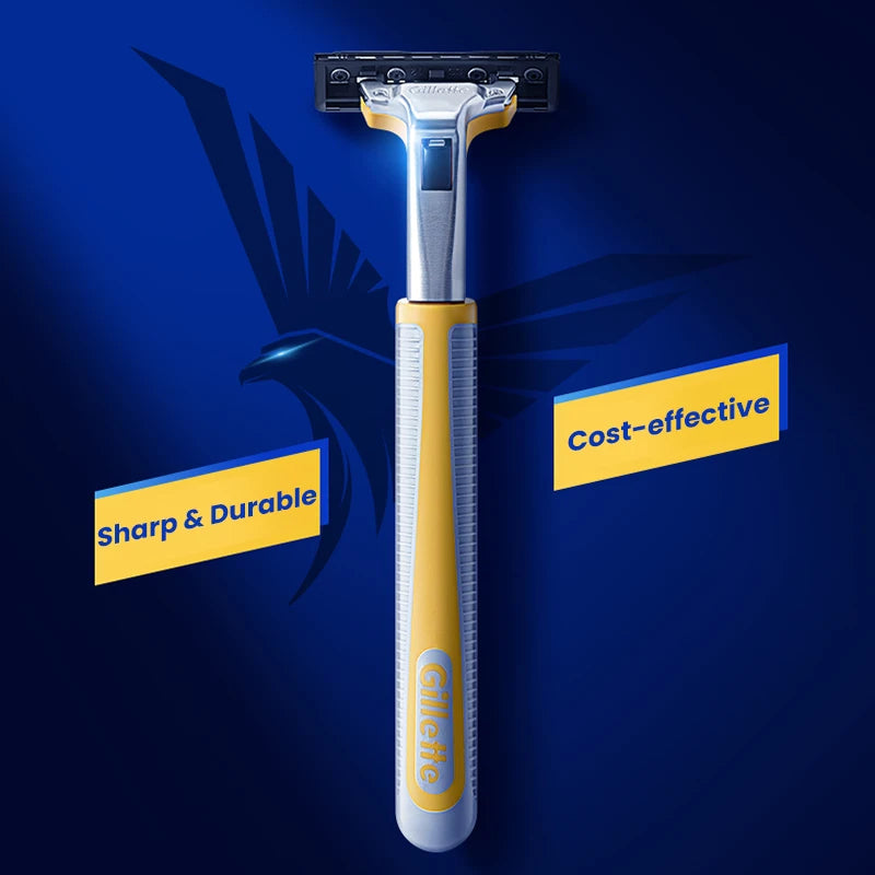 Double-Blade Precision Manual Shaving Razor for Men - 10