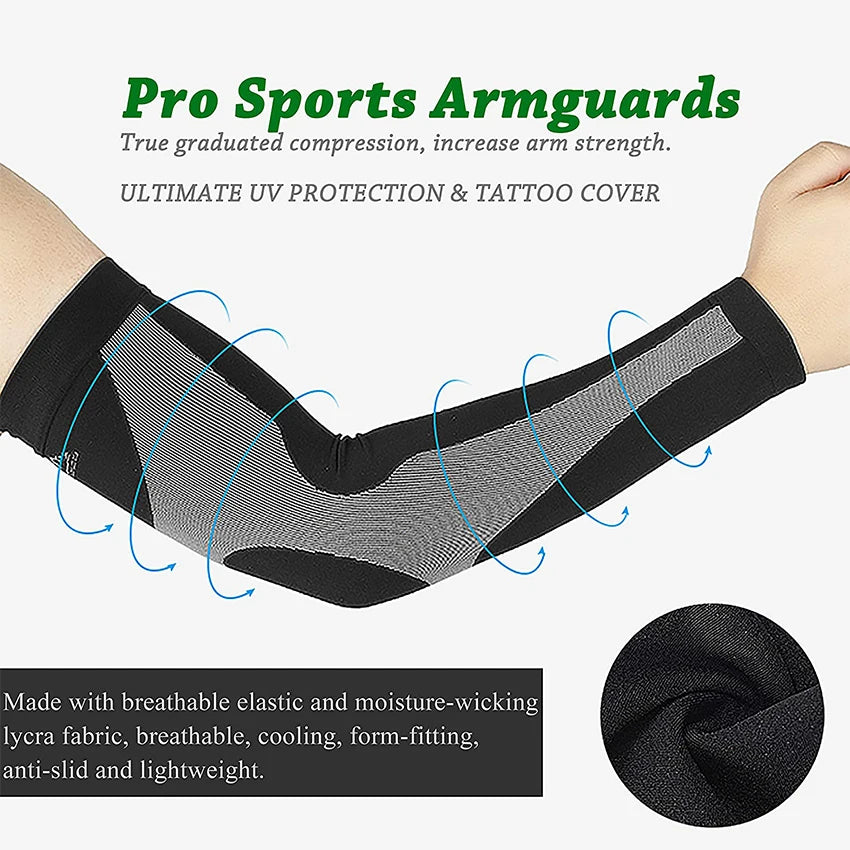 UV Protection Cooling Arm Compression Sleeves - 3