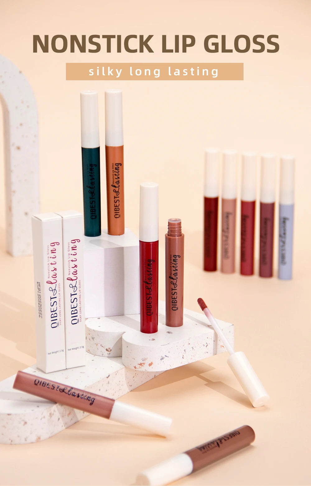 Long-Lasting Waterproof Velvet Matte Liquid Lipstick - 7