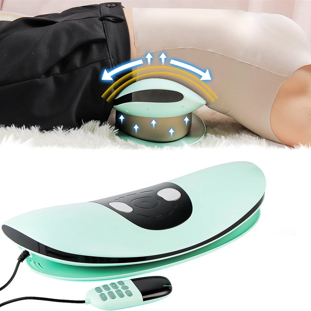 Electric Lumbar Traction Massager with Vibration and Heat - 2