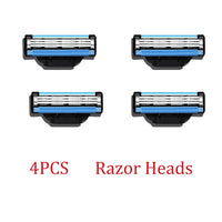 3-Blade Manual Shaving Razor for Men