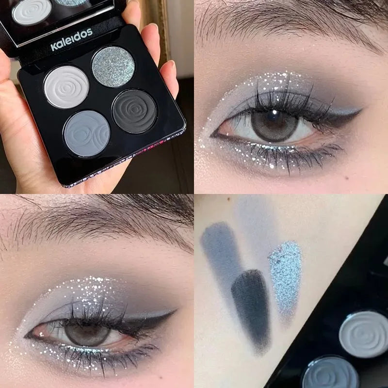 4-Color Shimmer and Glitter Eyeshadow Palette - 41