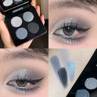 4-Color Shimmer & Matte Eyeshadow Palette