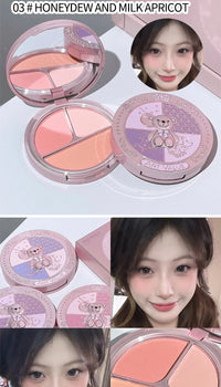 Bear Knight Trio Blush Palette for Flawless Makeup
