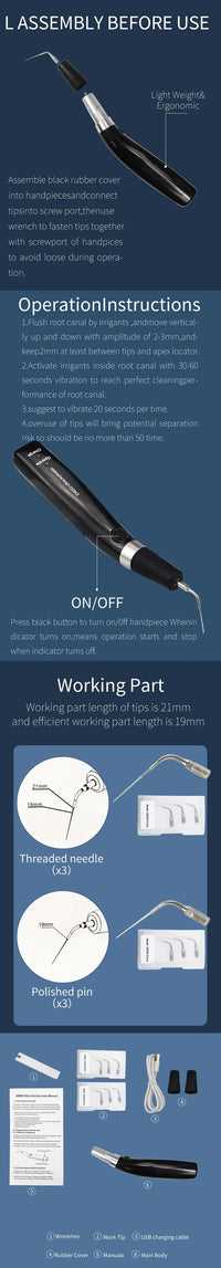 Cordless Ultrasonic Dental Irrigation Activator