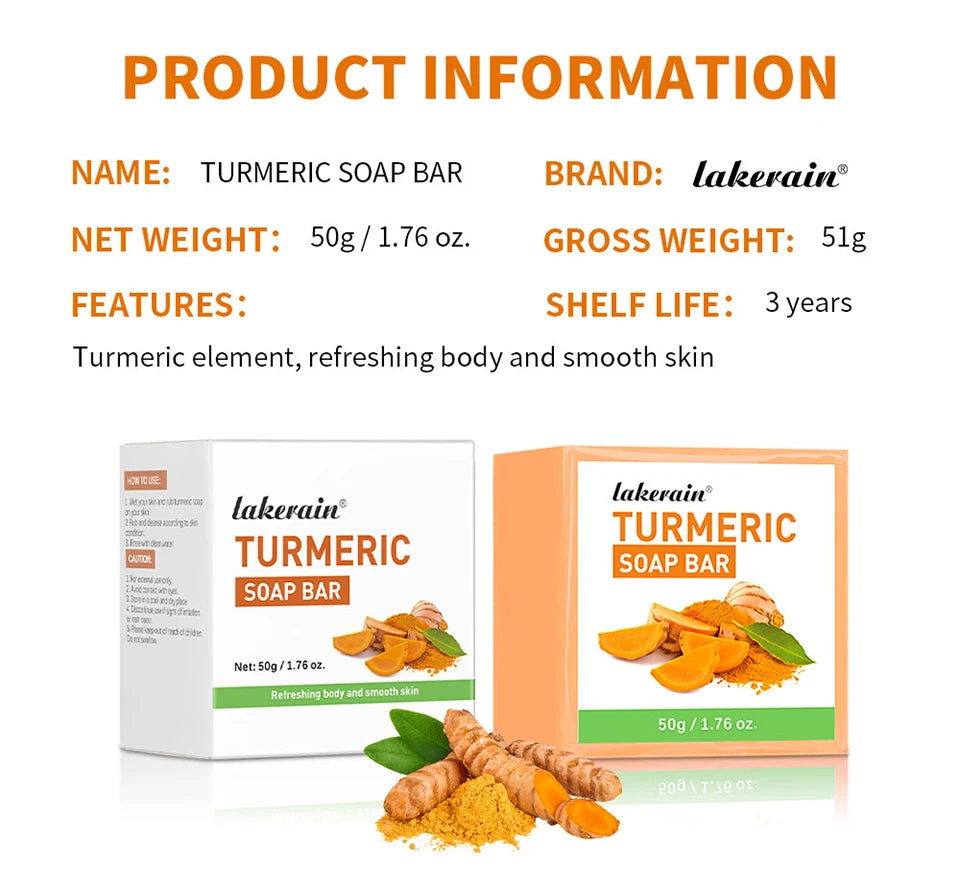 Brightening Turmeric Soap Bar for Face and Body - 15