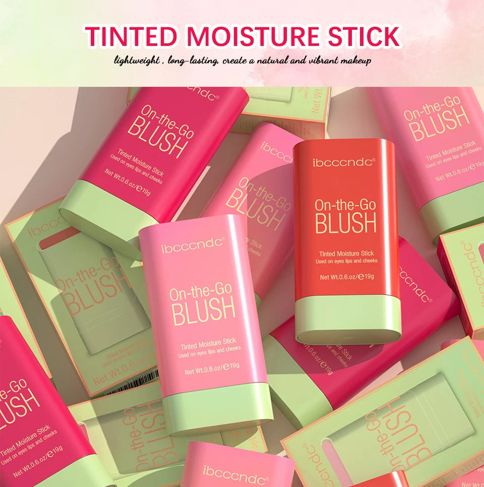 Creamy Multi-Use Tinted Blush Stick for Lips and Cheeks - 7