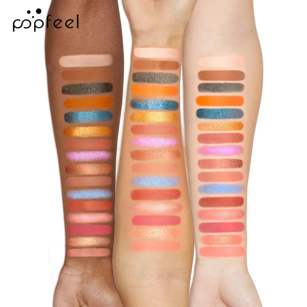 16-Color Waterproof Shimmer and Matte Eyeshadow Palette - 10
