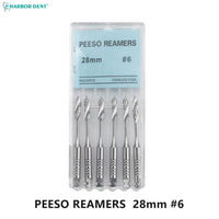 Dental Peeso Reamer Drill Bits for Endodontic Procedures (6-Pack)