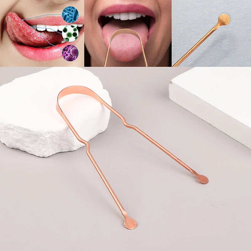 Pure Copper Tongue Scraper for Fresh Breath - 2