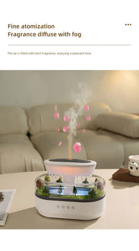 Raindrop Aromatherapy Humidifier with White Noise