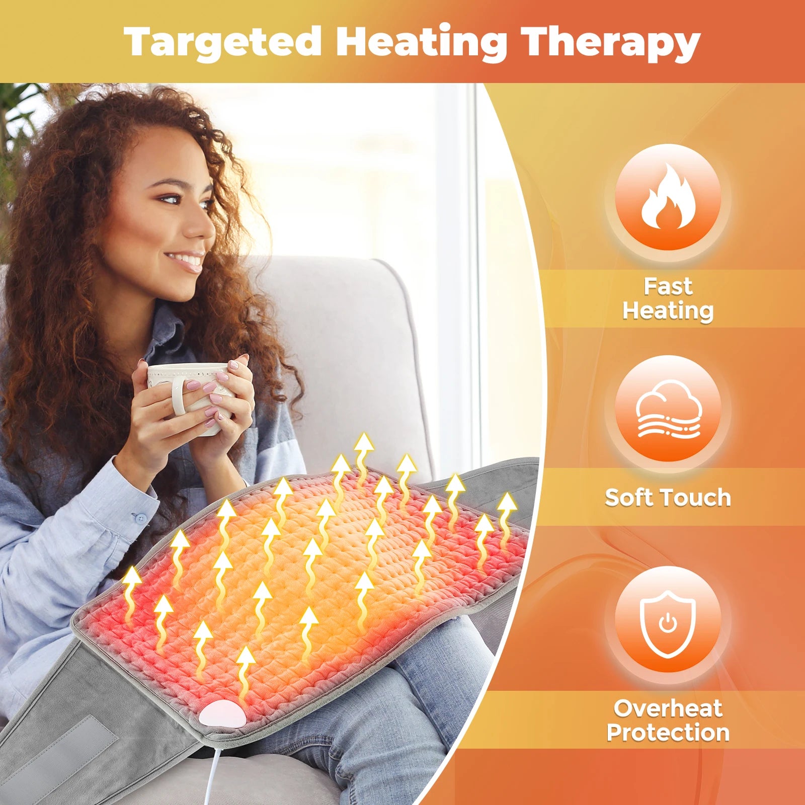 Electric Heated Lumbar and Abdomen Relief Belt - 2