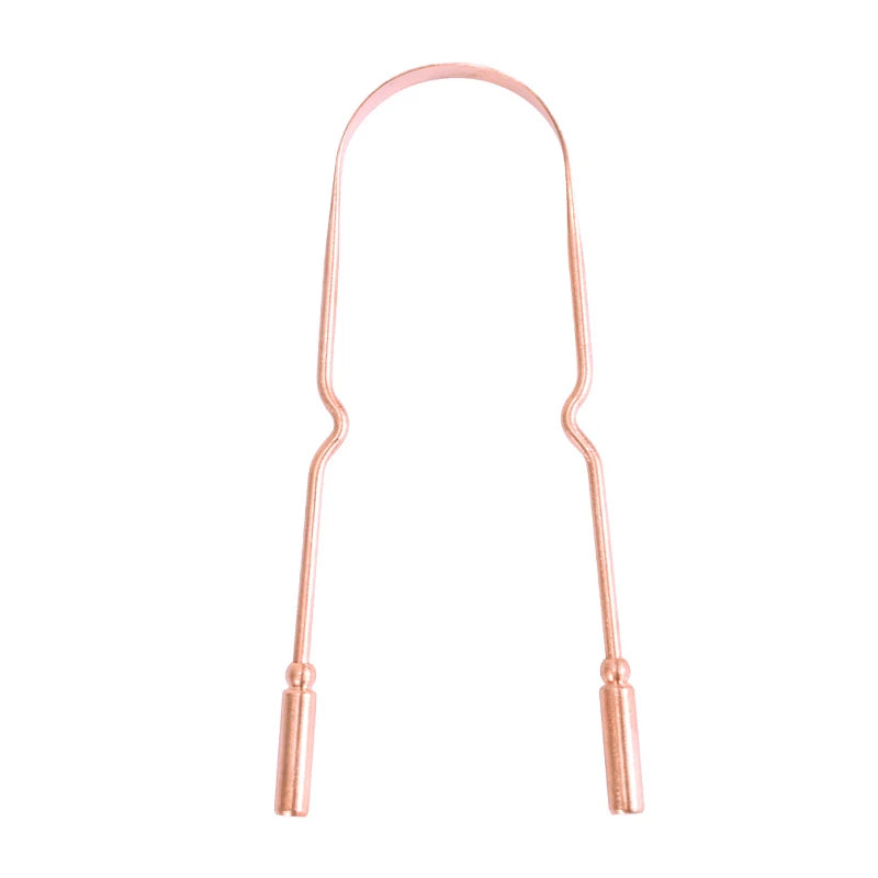 Copper U-Shaped Tongue Scraper for Fresh Breath - 14