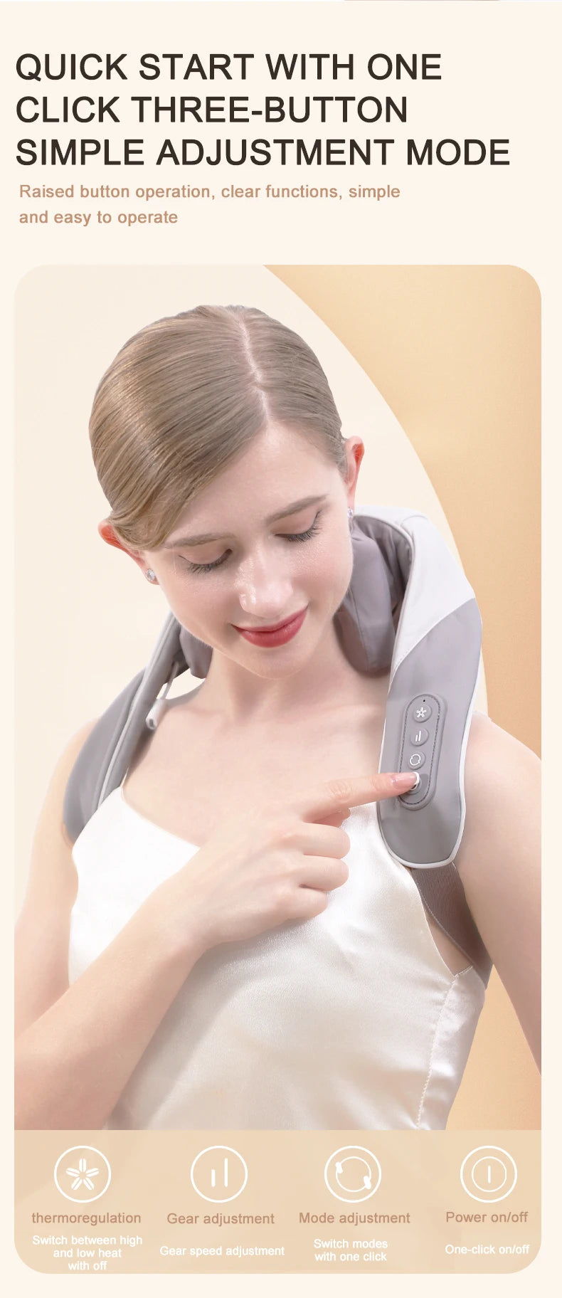 Wireless 6D Neck and Shoulder Deep Tissue Massager - 15