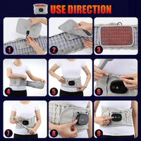 Heated Inflatable Lumbar Support Belt for Back Pain Relief